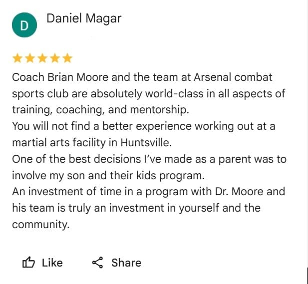 Martial Arts School Near Me in Huntsville | Arsenal Combat Sports Club